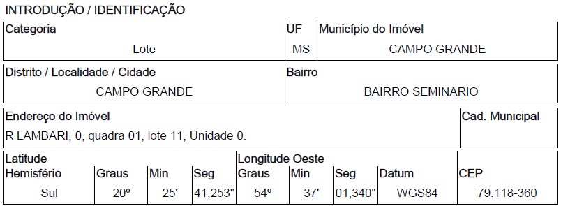 Terreno Caixa em CAMPO GRANDE / MS - 10167847