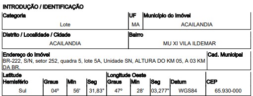 Imóvel da Caixa em ACAILANDIA / MA - 1444405623545