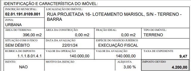 Terreno da Caixa em SIRINHAEM / PE - 1444407169736