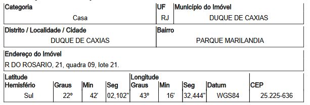 Casa da Caixa em DUQUE DE CAXIAS / RJ - 1555517183263