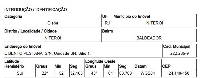 Terreno da Caixa em NITEROI / RJ - 1555517993770