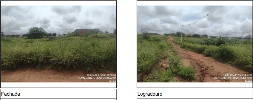 Terreno da Caixa em GURJAO / PB - 1555525976960