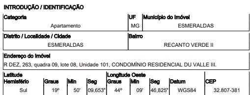 Apartamento da Caixa em ESMERALDAS / MG - 8444410810194