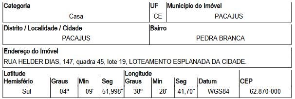 Imóvel da Caixa em PACAJUS / CE - 8444417716924