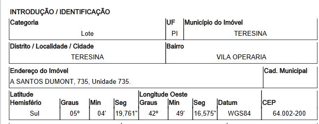 Terreno da Caixa em TERESINA / PI - 10007667
