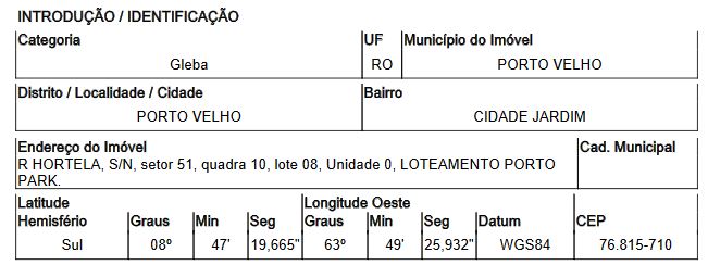 Outros da Caixa em PORTO VELHO / RO - 10012279