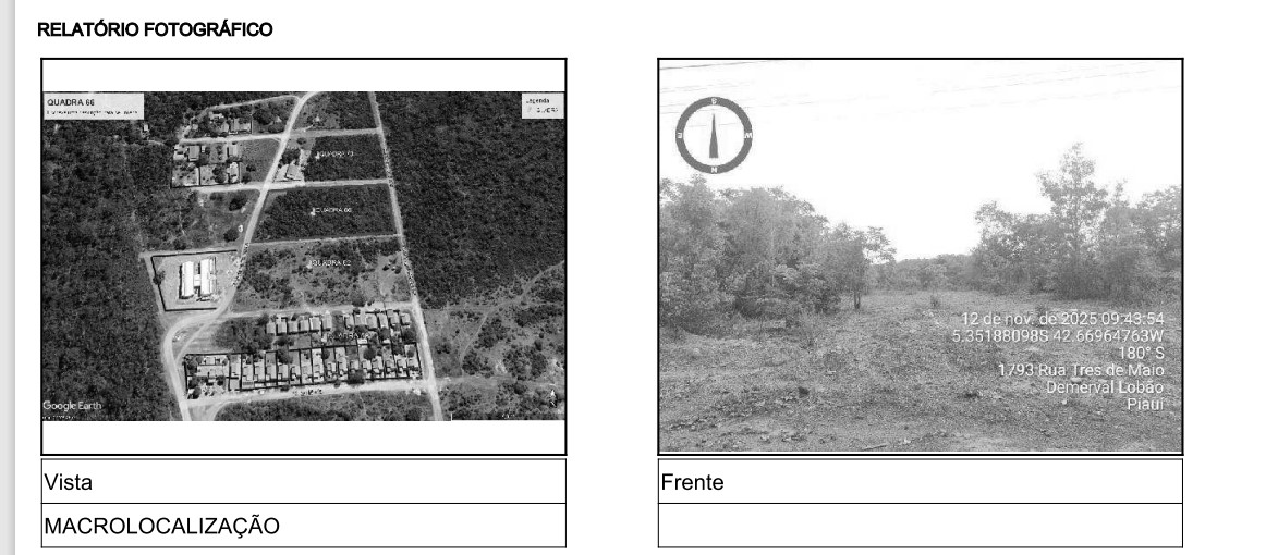 Terreno da Caixa em DEMERVAL LOBAO / PI - 10279388
